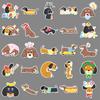 50 Dashu Dog Graffiti Stickers Cartoon Cute Hand Painted Guka Decorative Water Cup Suitcase Mobile Stickers