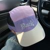 Black Korean Style Baseball Cap with Embroidered Letters Nylon Mesh for Men Women Outdoor Sports Running Cycling Casual Wear