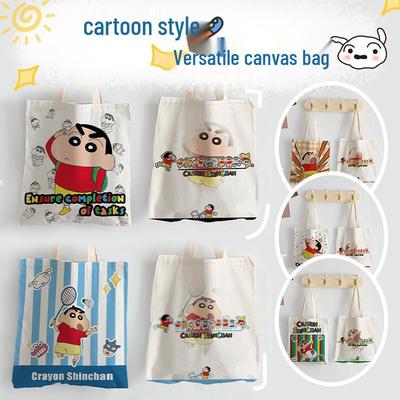 2025 Crayon Shin-chan Cartoon Große Kapazität Reise Tragetasche – Damen Einzel-Schulter Canvas Handtasche