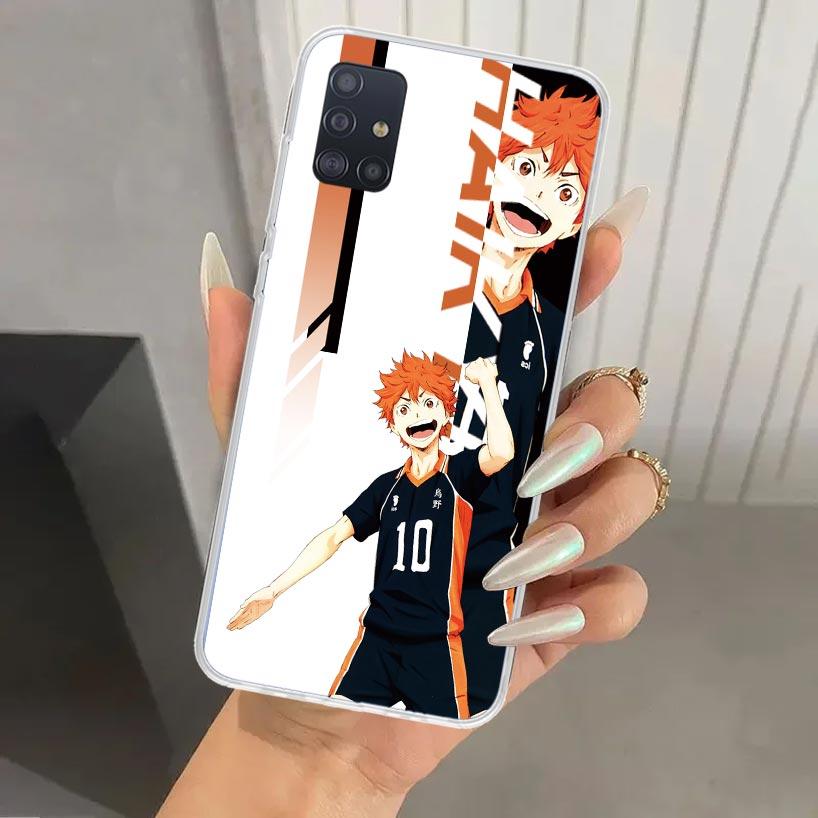 Anime Haikyuu Oya Schule Volleyball Handyhülle für Samsung Galaxy A52 A32 A22 A12 A02S A50S A30S A10S Note 20 Ultra 10 Plus S10