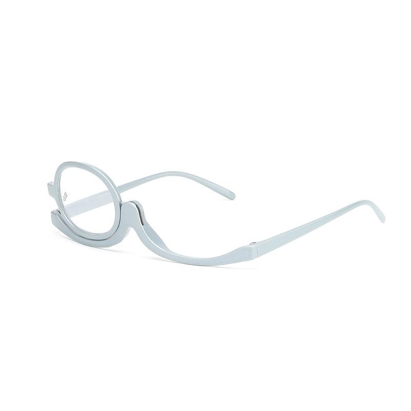 Women Portable Magnifying Rotating Makeup Glasses Flip Down Lenses Colourful Frame Cosmetic Readers Diopter +1.0~+4.0