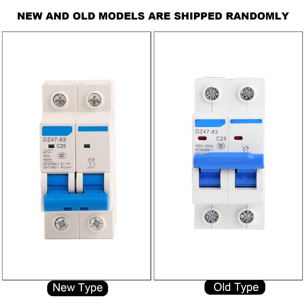 2P 400V AC 2P Circuit Breaker 25A/40A/50A/63A Leakage Circuit Breaker Electrical Protection