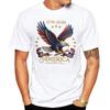 Usa 250th Anniversary Eagle Flag Print Trendy Tshirt Casual Loose Short Sleeve Top Modal Material Comfortable Unisexs Tee
