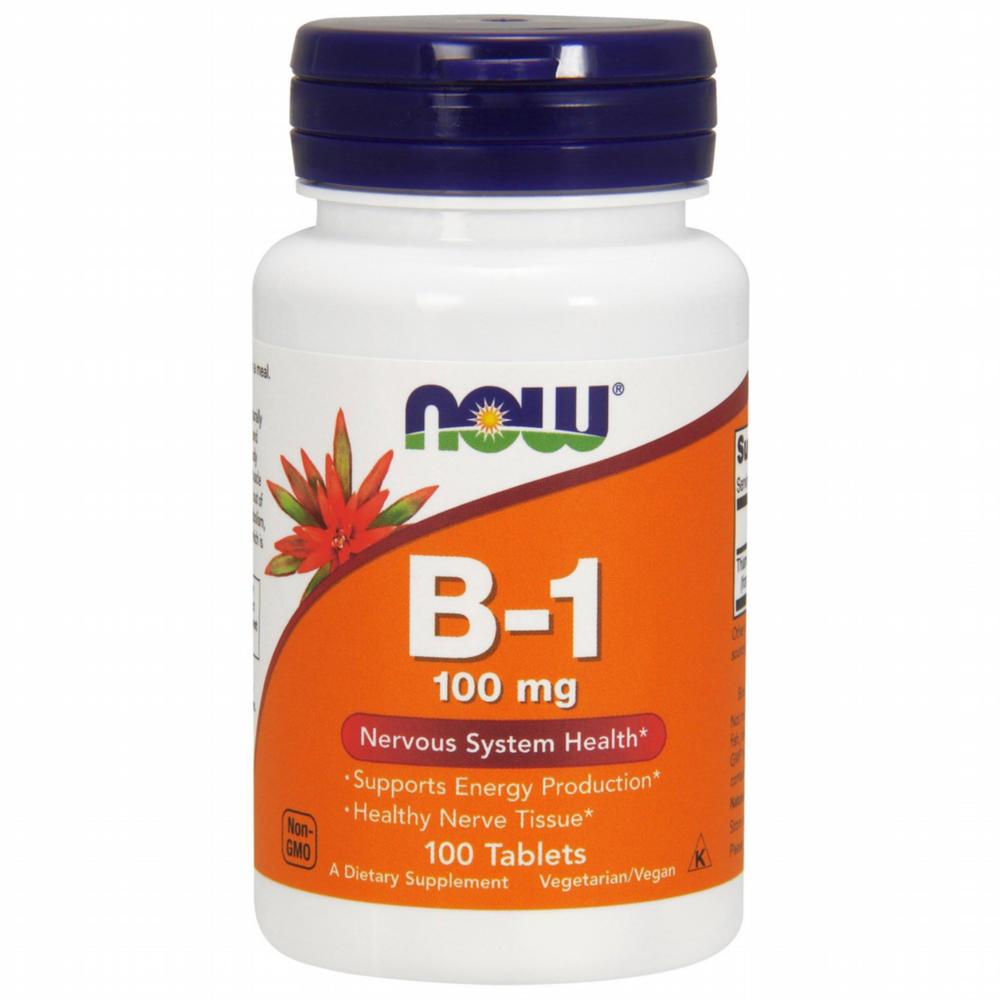 Now Foods B-1 100mg Tablets 1 pcs (100 tablets)
