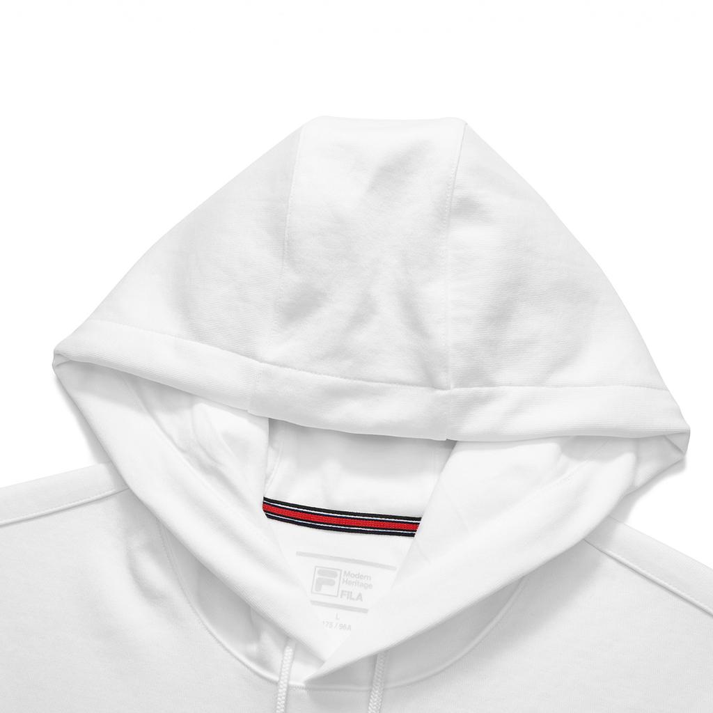 Fila Printed Loose Fit Hoodie Men Hoodies White F11M111219F-WT