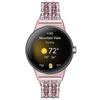 Für Google Pixel Watch 2/Pixel Watch Metall Strassstein Dekor Ersatz-Uhrenarmband Armband Pink