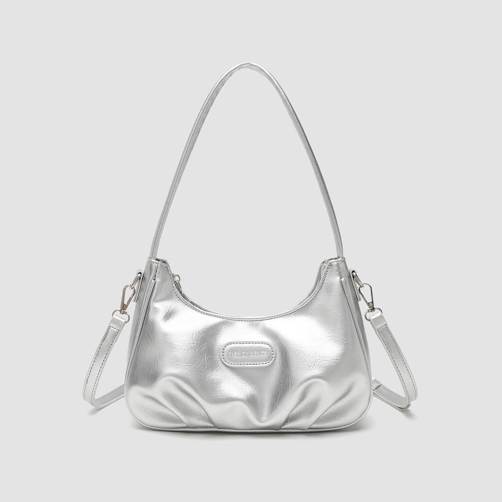 New trendy niche design pleated cloud bag versatile commuter portable shoulder messenger bag