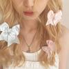1pair Braids Mini Hair Clip for Hot Girls Ribbon Bowknot Shape Hair Barrettes Ponytail Hair Barrettes for Teens Girls