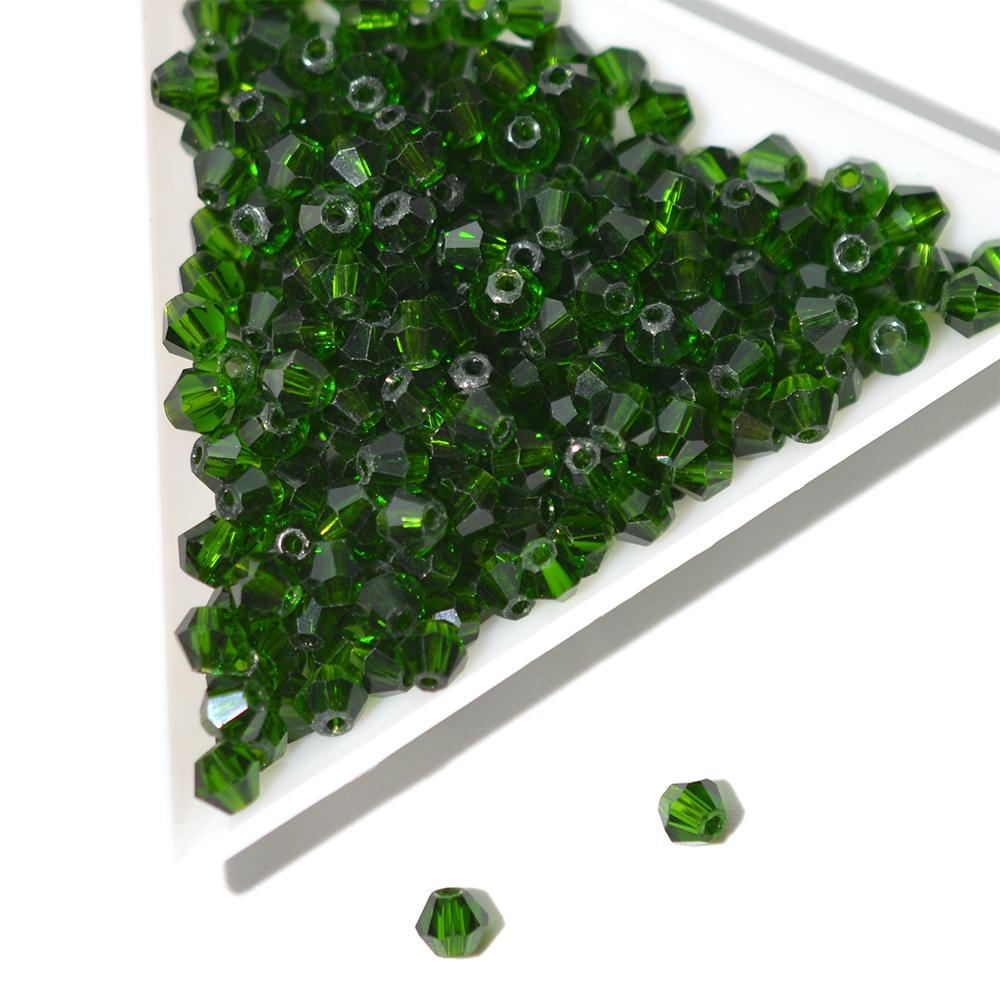 4MM Faceted Austrian Crystals Glass Beads Bicone Shape Spacer Loose Beads for Jewelry Making DIY