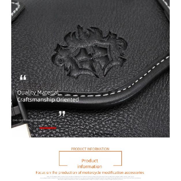 Retro Motorcycle Side Saddlebag Storage Bag for Harley Honda Rebel 250 300 500 1100 Tool Bag