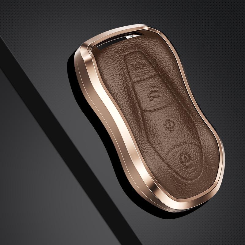 

Новый чехол для ключа Geely для Boyue Pro и модели 21 Xingyue S - Металлический кожаный чехол для ключа автомобиля с пряжкой PE Bag