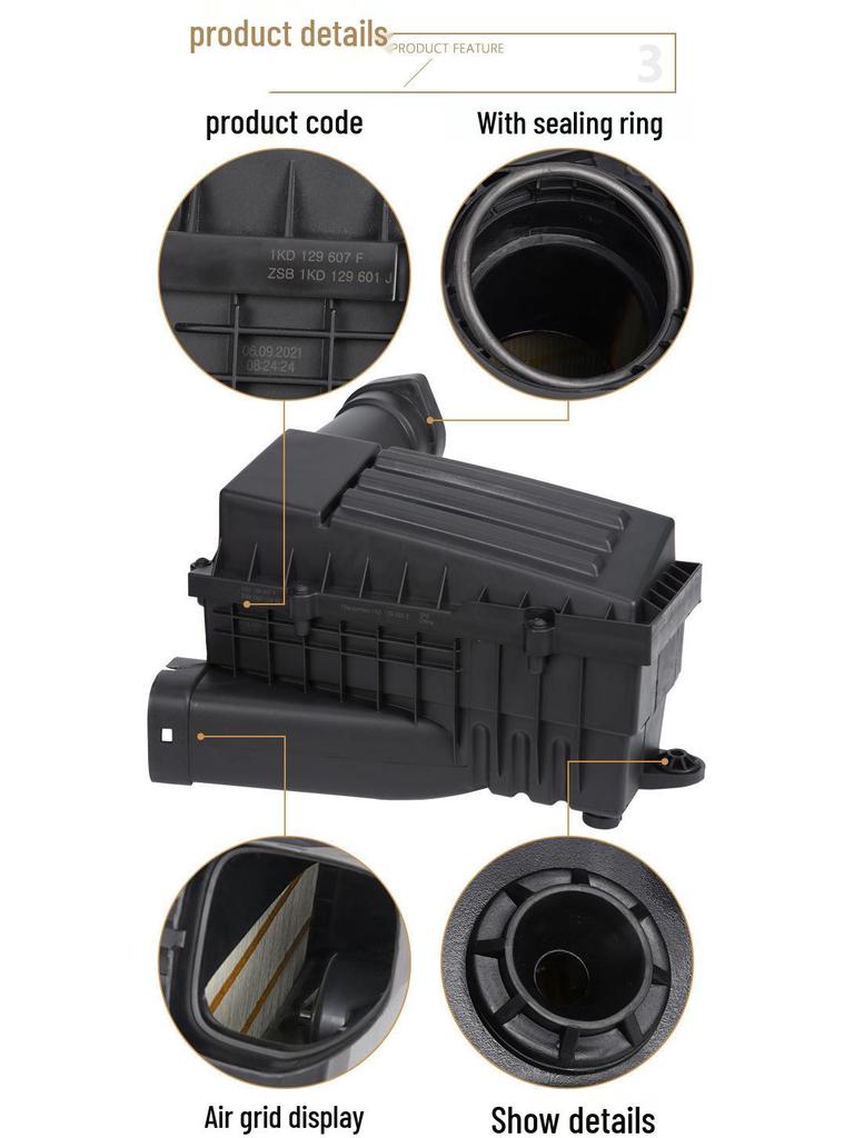 Compatible Air Filter Housing for Volkswagen Tiguan, Passat, Magotan, CC, Skoda Superb, Yeti 1.8T/2.0T