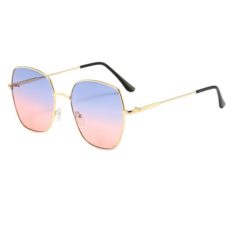 Fashion Metal Square Sunglasses UV400 Protection Gradient Lens Summer Driving Eyewear for Men Gafas De Sol