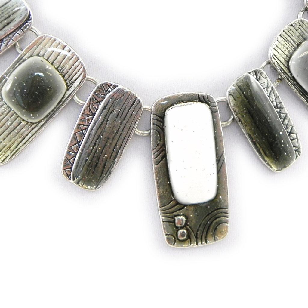 NOA [H4724] - Collier Créateur 'Acapulco' gris