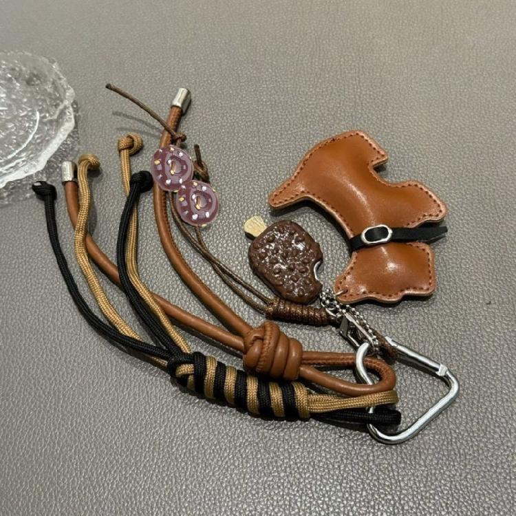 Portachiavi Corda Intrecciata Ciondoli per Borsa Ornamento da Appendere per Borsa Accessori per Borsa Ciondolo per Zaino per Donne Ragazze Regali