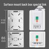 Surface Mount Socket Protector for Type 86/118 Outlets with Leakage Protection