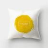 Yellow Cartoon Print Decorative Pillowcase Living Room Office Ornaments Home Pillowcase