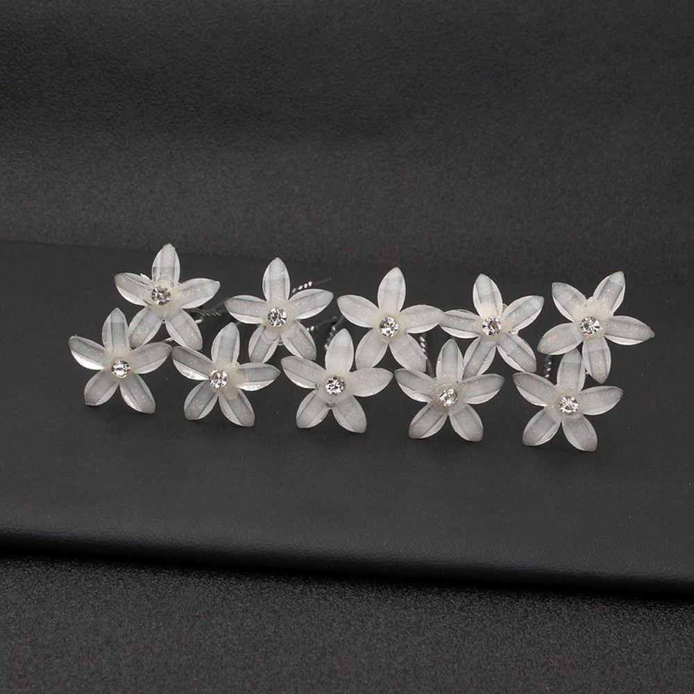 Tools Women Barrette Bridal Hair Jewelry Wedding Hairpins Rhinestone Hair Clip U-shaped Pearl Pin