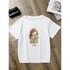 European Sizes Women's & Little Anime Print T-Shirt - Korean Style Cute Anime Costume Short Sleeve Round Neck Summer Casual Top for Outfits