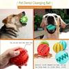 Dog Latex Molar Ball Elastic Bouncy Chew Toy Non Toxic Durable Bite Resist Leak Food Ball Teeth Grinding Oral Care Interactive