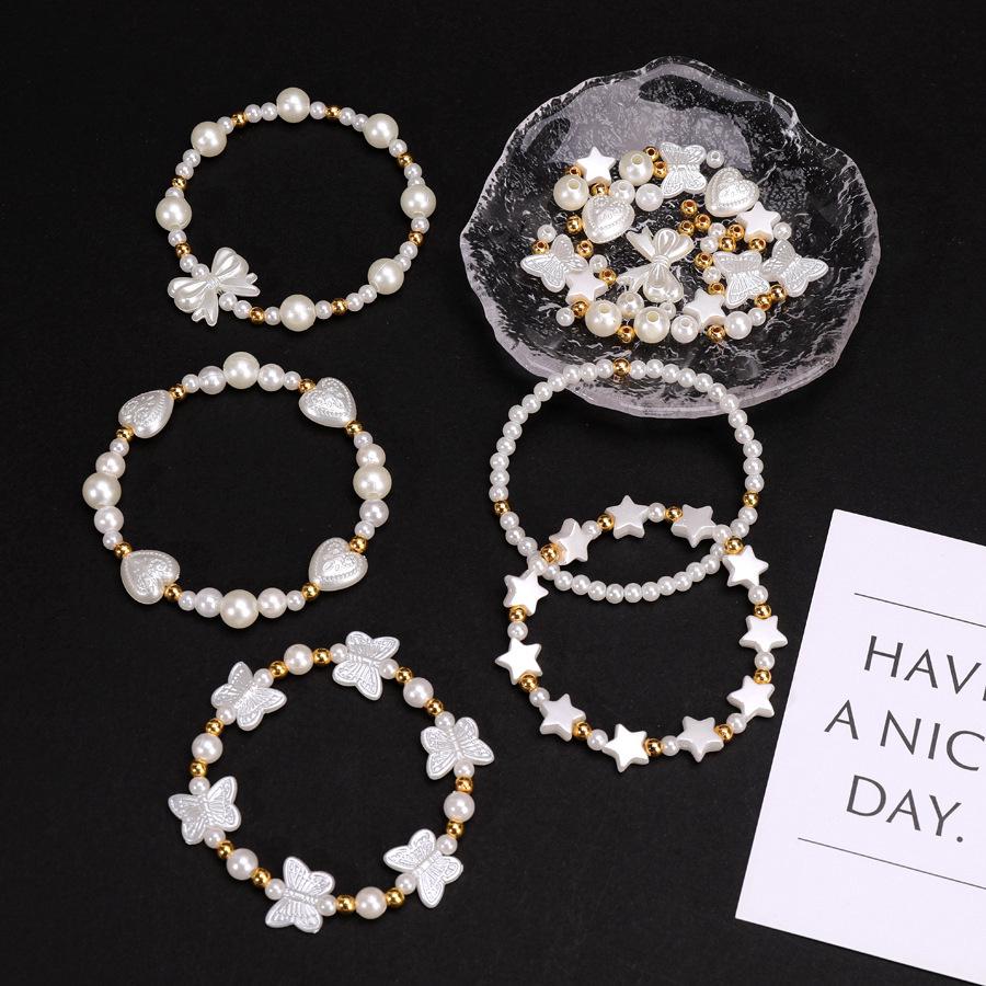 Temu Pearl Beaded Bag & DIY Jewelry Kit (Handmade)