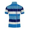 Striped color blocking print - Men's casual short sleeved T-shirt