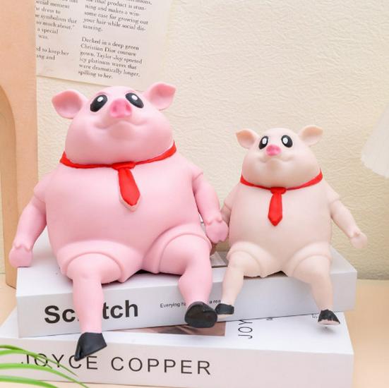 

Cartoon Pink Pig Squeeze Toy for Stress Relief and Pranks