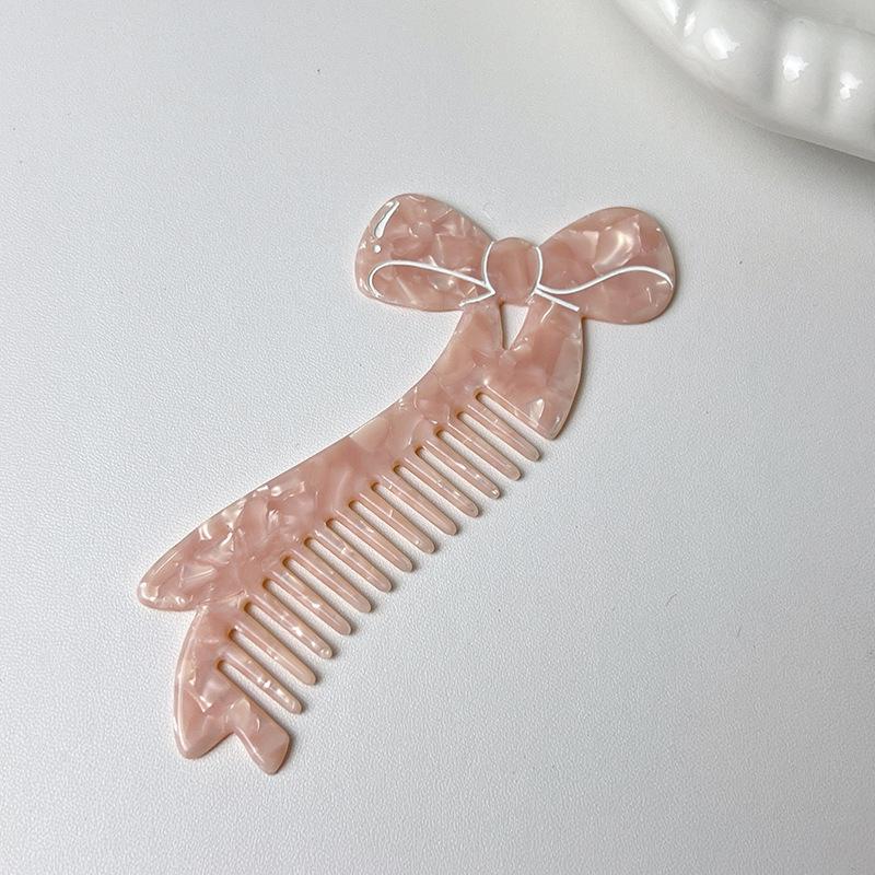 1PC New Acetate Hair Comb Wide Tooth Detangling Comb Cute Dog Swan Design Luxury Gift Quality Hair Brush