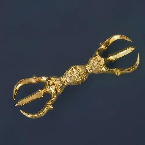 Brązowe naczynia buddyjskie i taoistyczne wykonane z mosiądzu modlitwa rekwizyty zaklęć Laska Berło wazon ofiara