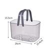 With Transparent Handles Bathroom Storage Basket Portable Swim Basket Fashion Organizing Basket
