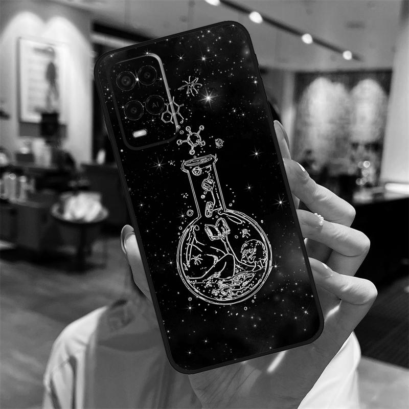 Biology and Chemistry Case For Oppo A17 A77 A80 A40 A60 A98 A78 A18 A38 A58 A16 A76 A96 A74 A94 A54 A57S A15 Cover