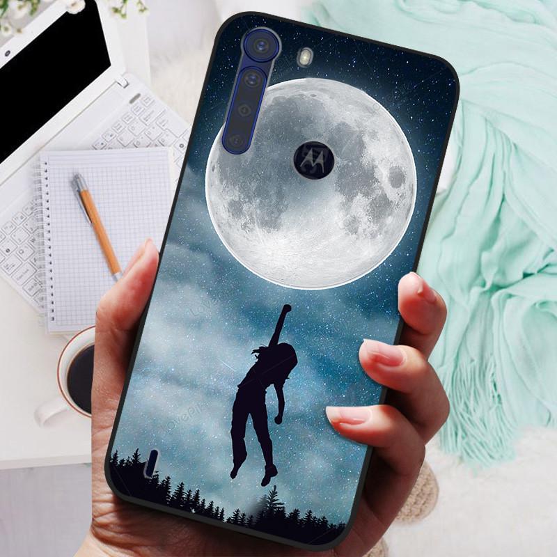 For Motorola One Fusion Case Black Bumper Soft Silicone Cover For Moto One Fusion Plus Phone Cases OneFusion Fusion+ Funda Shell