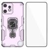 For Nothing CMF Phone 2 Pro Phone Case WANLONFENG PC TPU Back Cover Kickstand with Tempered Glass