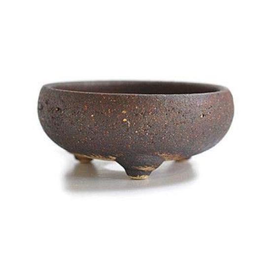 

5 Ceramic Bonsai Pot for Iron with Rocks and Includes Repotting 15cm Wide x 6cm High No. Shigaraki-yaki Wildflowers, Stones, Kit,
