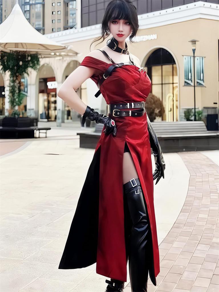 Koi To Shinsou Cosplay Protagonist and Female Protagonist Shinsou Hunter Koi Shinsou Cosplay Combat Uniform Popular Game Costume Blackout [NOKIJP]