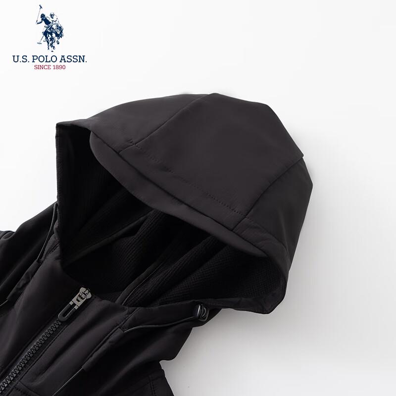 U.S. Polo Assn. Herren Kapuzen-Outdoor-Dreifachschutzjacke