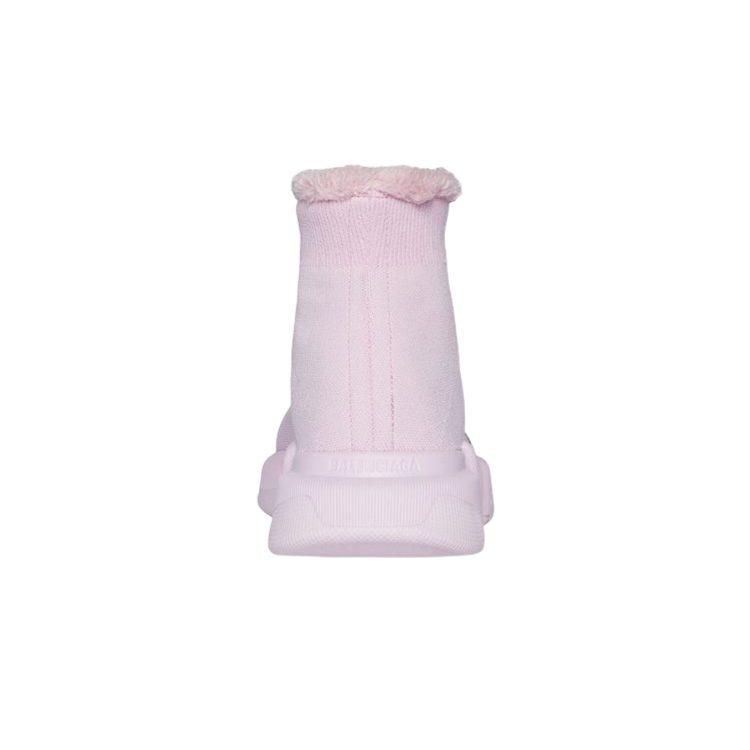Balenciaga Speed 2.0 Recycled Knit Fake Fur Pink Women's 669789W2DI35601