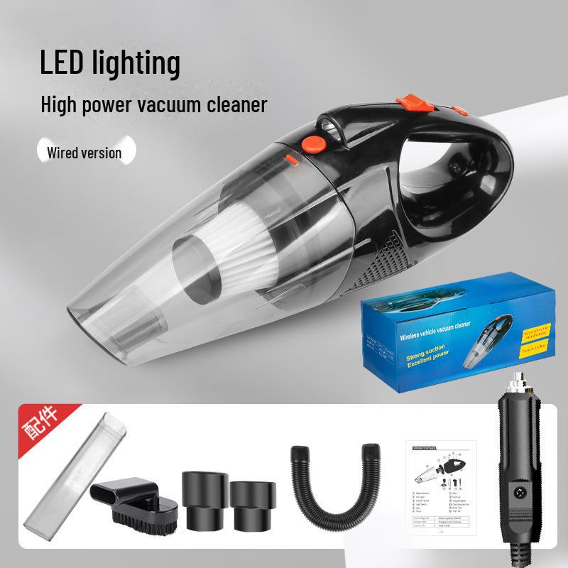 

Портативный мощный автомобильный пылесос: Ручной беспроводной пылесос для влажной и сухой уборки дома Wired