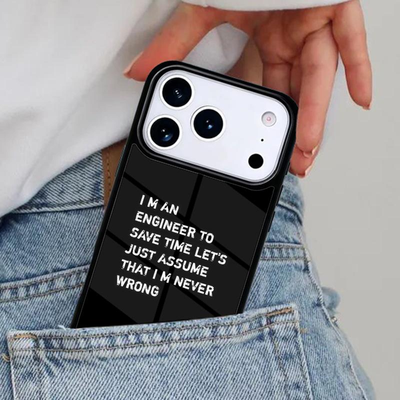 I M An Engineer I M Good At Maths Phone Case for iPhone 16e 15 14 13 12 17 Pro Max Plus Air 17pro Cover Coque