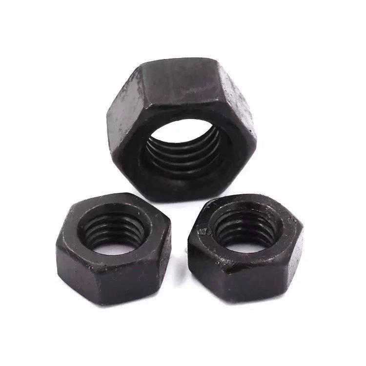 M3-M10 Black Hex Nuts, Grade 4.8 High Strength, Full Range of Specifications