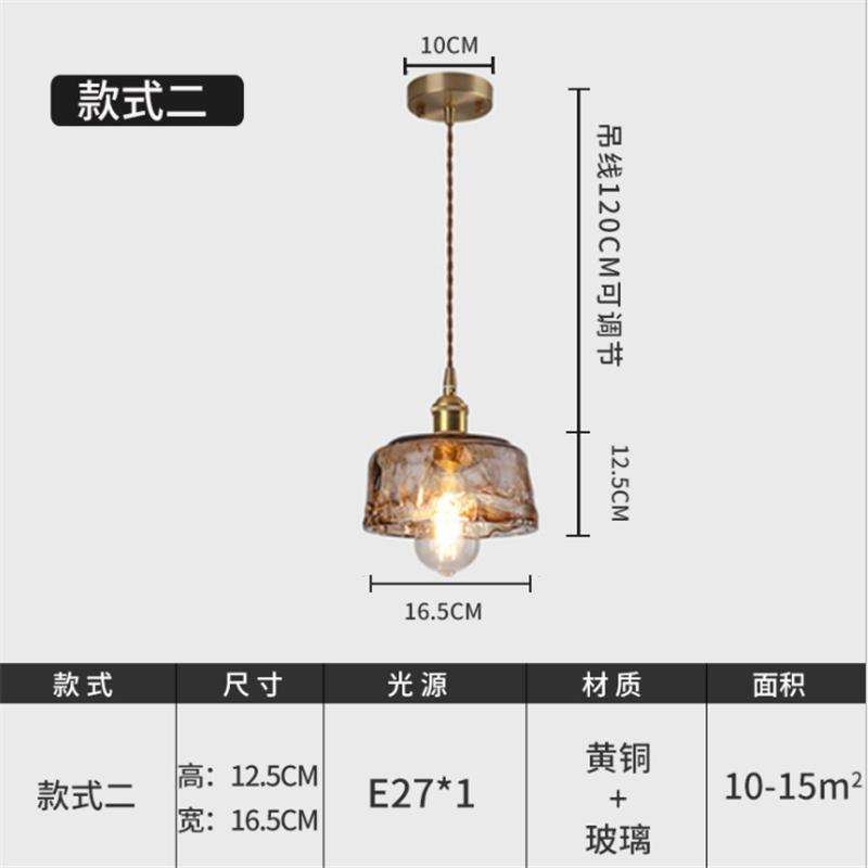 Modern Nordic Brass Glass Pendant Lights Kitchen Restaurant Bar Living Room Bedroom Hanging Pendant Lamp