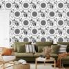 Black and white dream catcher wallpaper for living room and bedroom 50x1000