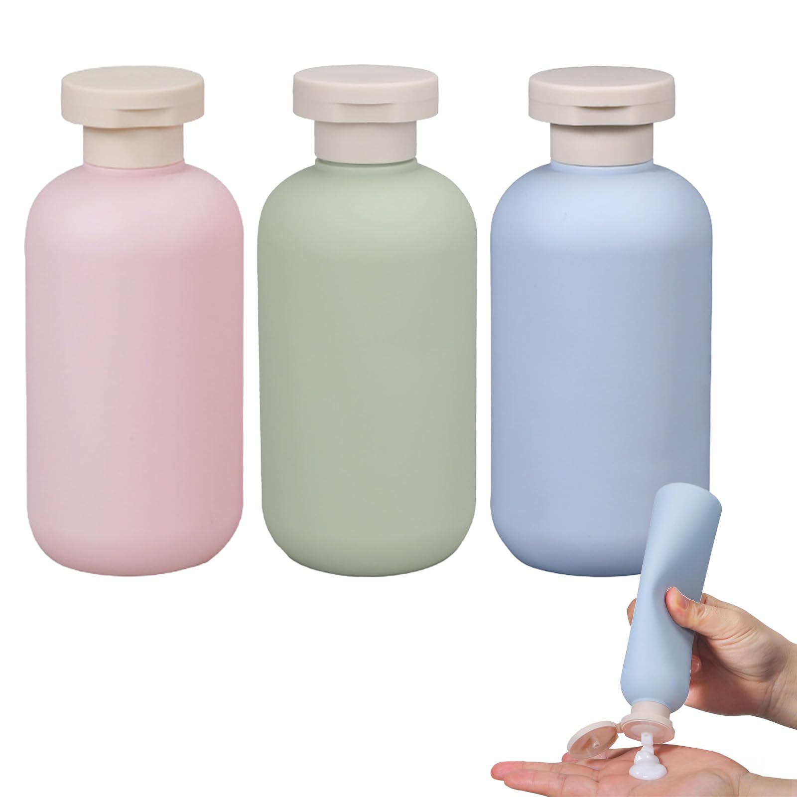 

Дорожные бутылочки Alpha Depot, многоразовые емкости для шампуня, кондиционера и геля для душа, идеально подходят для туристов, спортзала или общественных бань и горячих источников, пастельные