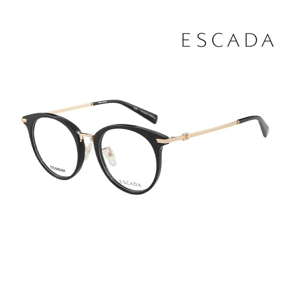 

Escada Eyeglass Frames VES A37F 0A01 Round Metal Glasses for Men and Women VES A37F 0A01_C [51]