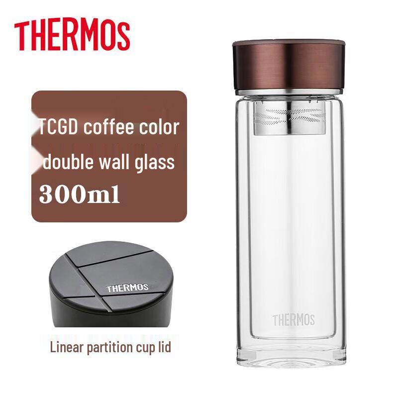 THERMOS 300ml Double Wall Glass Water Bottle