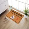 Keep Door Closed Dogs Personalized Po Name Doormat, Non-Slip Rubber Floor Mat, Housewarming Holiday Decor Rug, Foot Mat