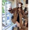 Women's Trendy Solid Color Long Sleeve Japanese Style Short Jacket