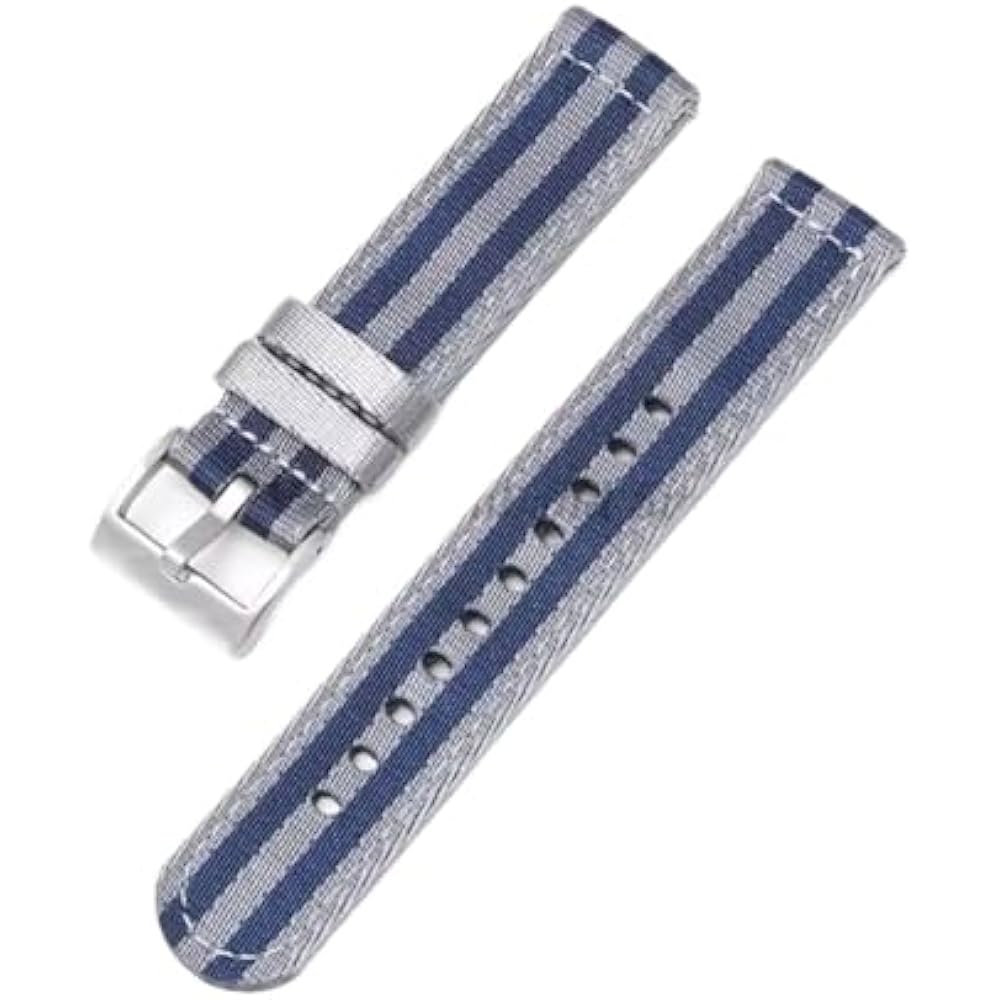 

Nylon Watch Strap, 18mm, 24mm, 20mm, 22mm, Omega Compatible, Woven Canvas Fabric Band, Mens Sport...