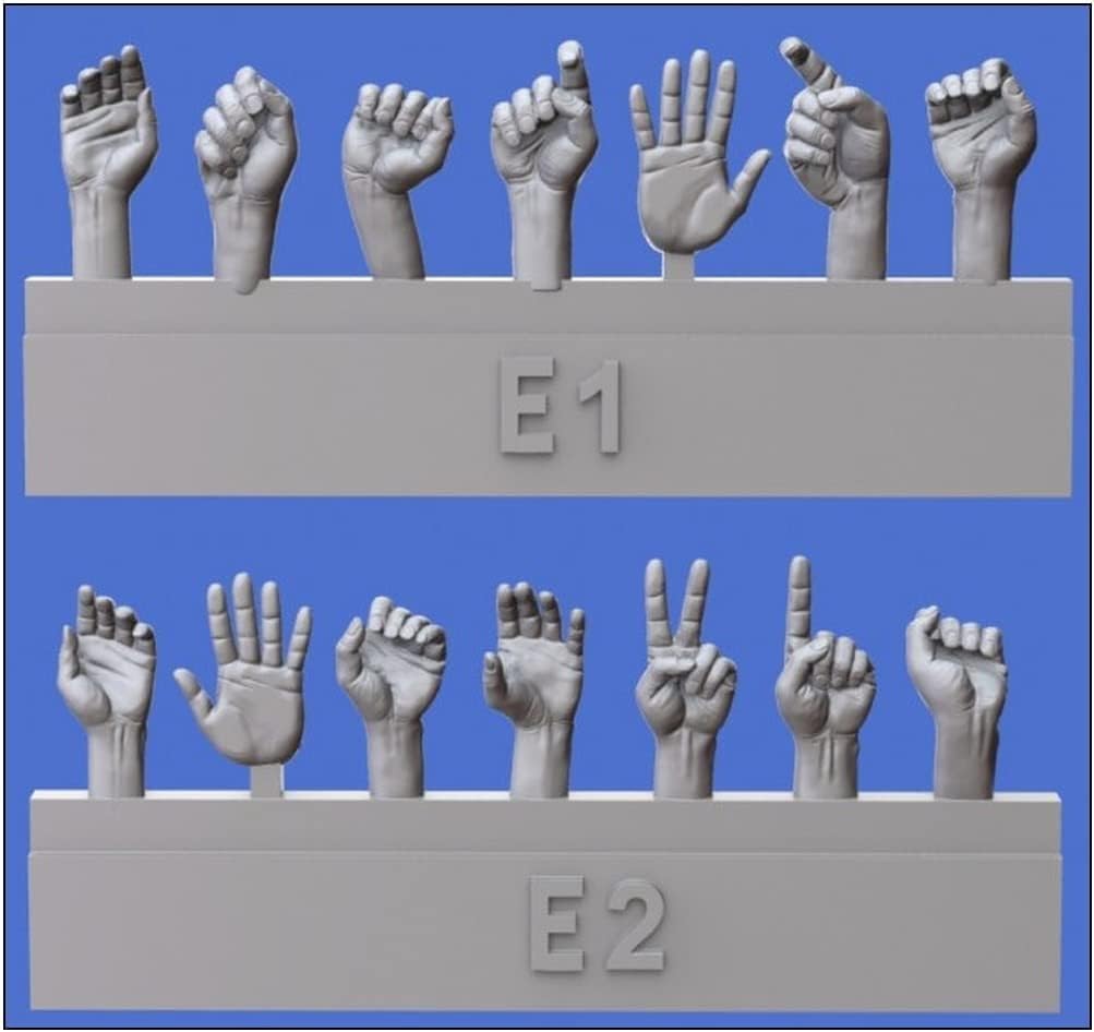 Royal Model Universal Hand Assortment Set Hands Sending Hand Signs Plastic Model Parts RM959 1/35 No.5