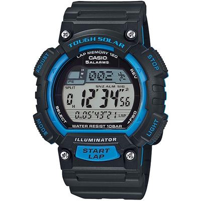 STL-S100H-2AJH [SPOR EKİPMANI] Yuvarlak Saat Siyah Reçine Dijital